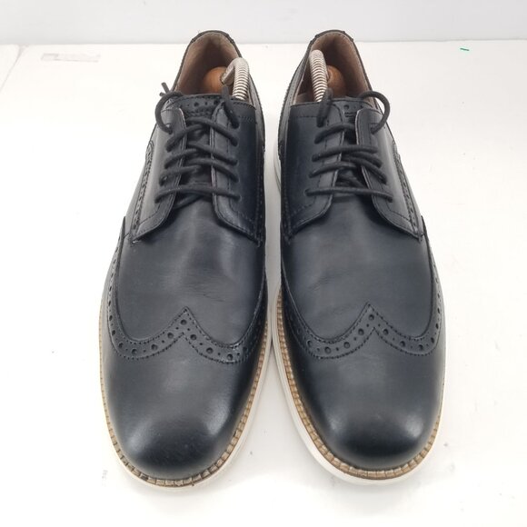 Cole Haan Original Grand Men's Size 9.5M Wingtip Dress Black Casual Shoe C26469 - Picture 2 of 11